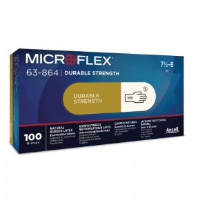 Ansell Microflex 63-864 Disposable Powder-Free Latex Gloves